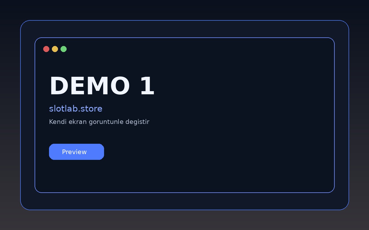 Demo 1 Görseli